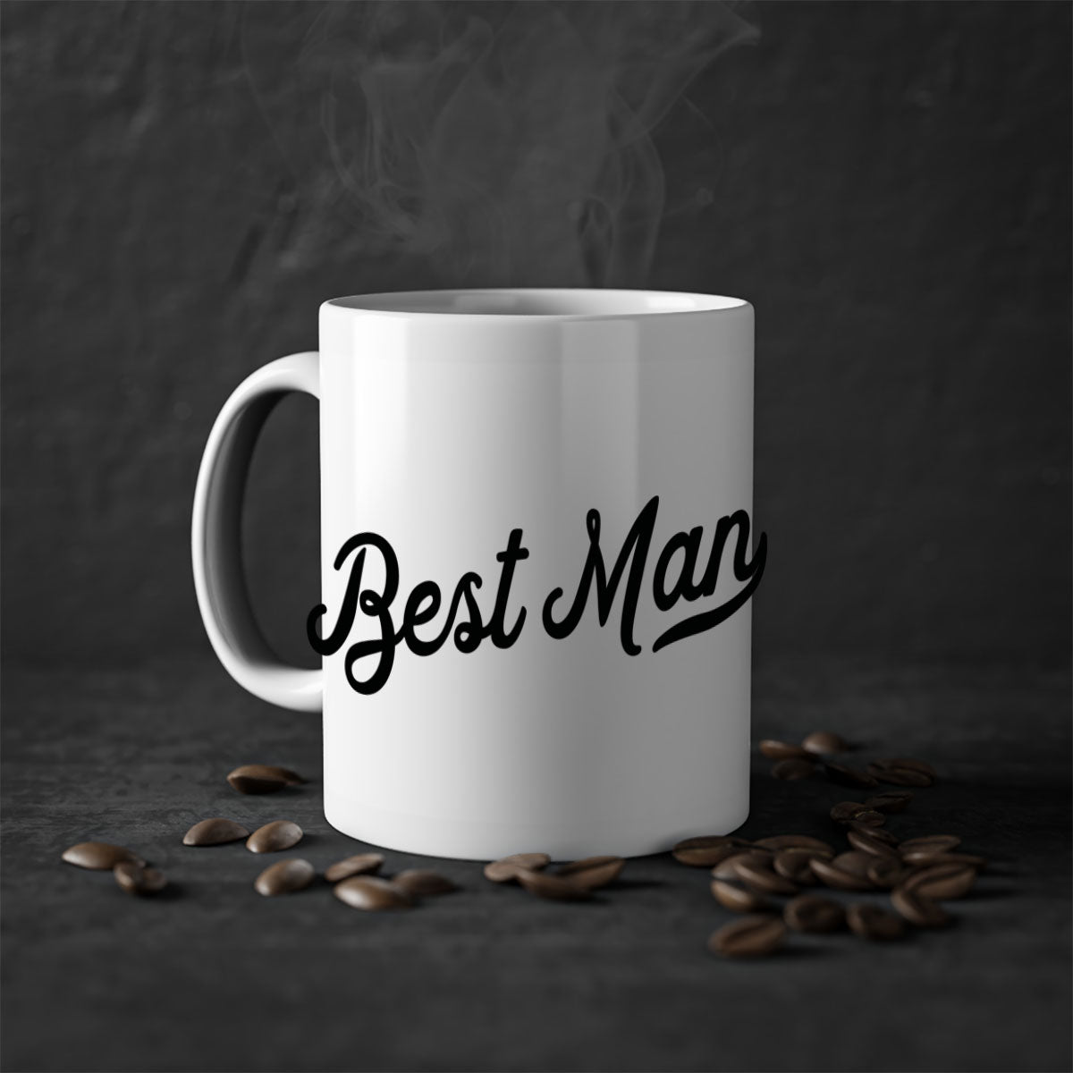 bestman 4# Mug featuring a glossy finish with a colored handle and interior, available in multiple colors and sizes.