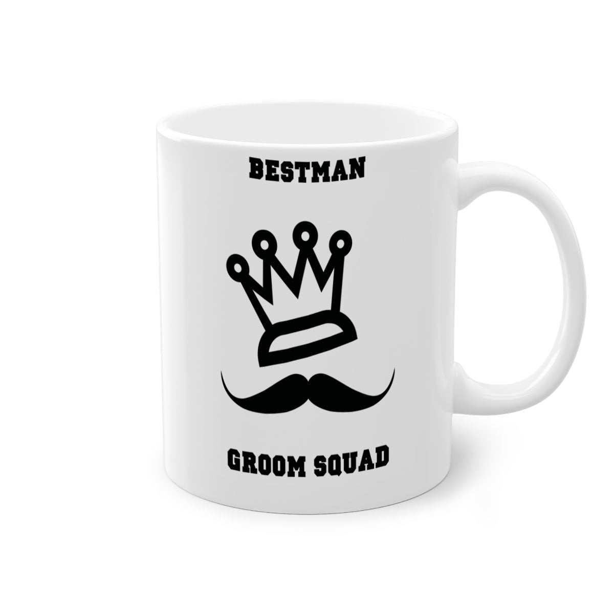 bestman 5# Mug featuring a glossy finish with a colored handle and interior, available in five vibrant colors.