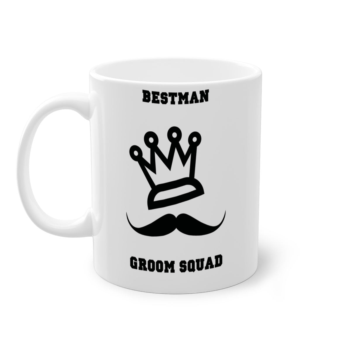 bestman 5# Mug featuring a glossy finish with a colored handle and interior, available in five vibrant colors.