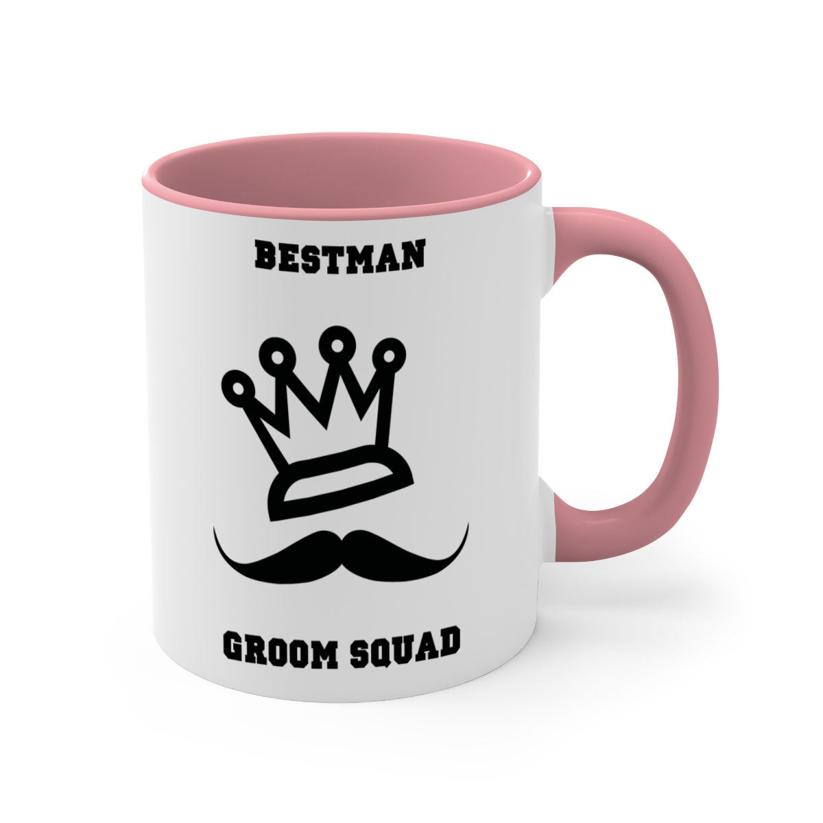 bestman 5# Mug featuring a glossy finish with a colored handle and interior, available in five vibrant colors.