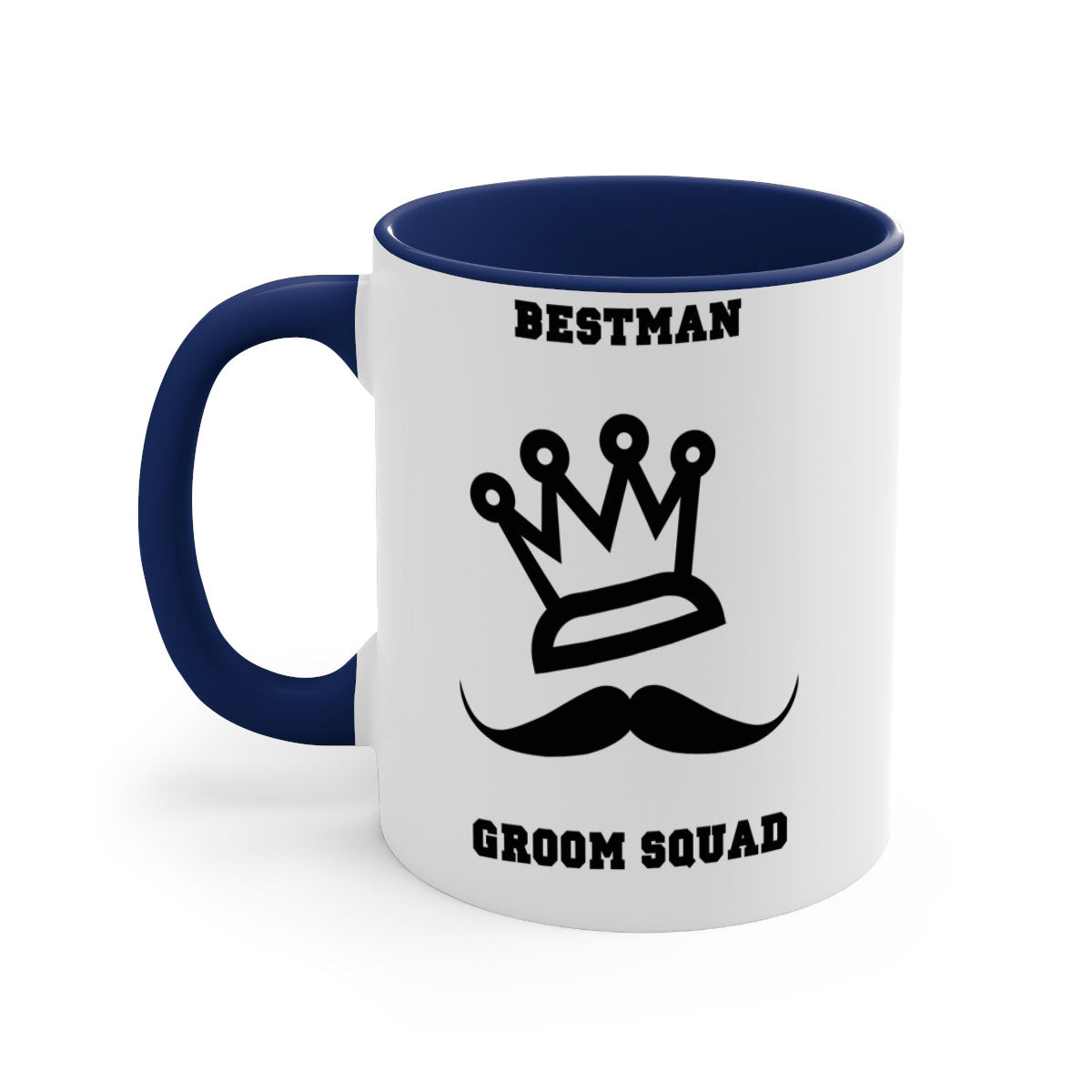 bestman 5# Mug featuring a glossy finish with a colored handle and interior, available in five vibrant colors.