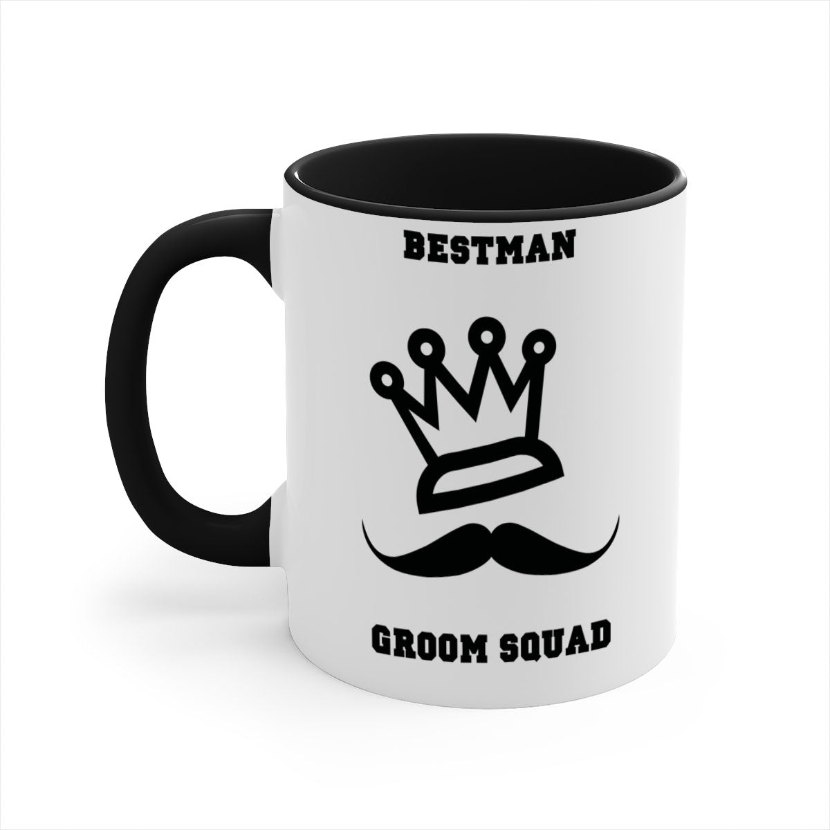 bestman 5# Mug featuring a glossy finish with a colored handle and interior, available in five vibrant colors.