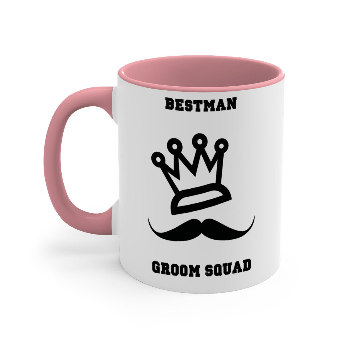 bestman 5# Mug featuring a glossy finish with a colored handle and interior, available in five vibrant colors.