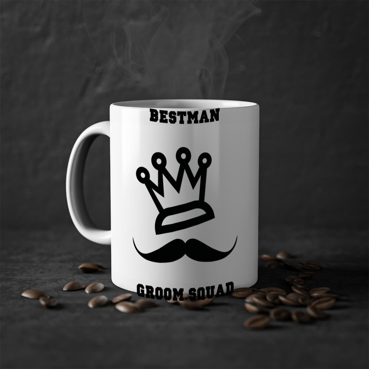 bestman 5# Mug featuring a glossy finish with a colored handle and interior, available in five vibrant colors.