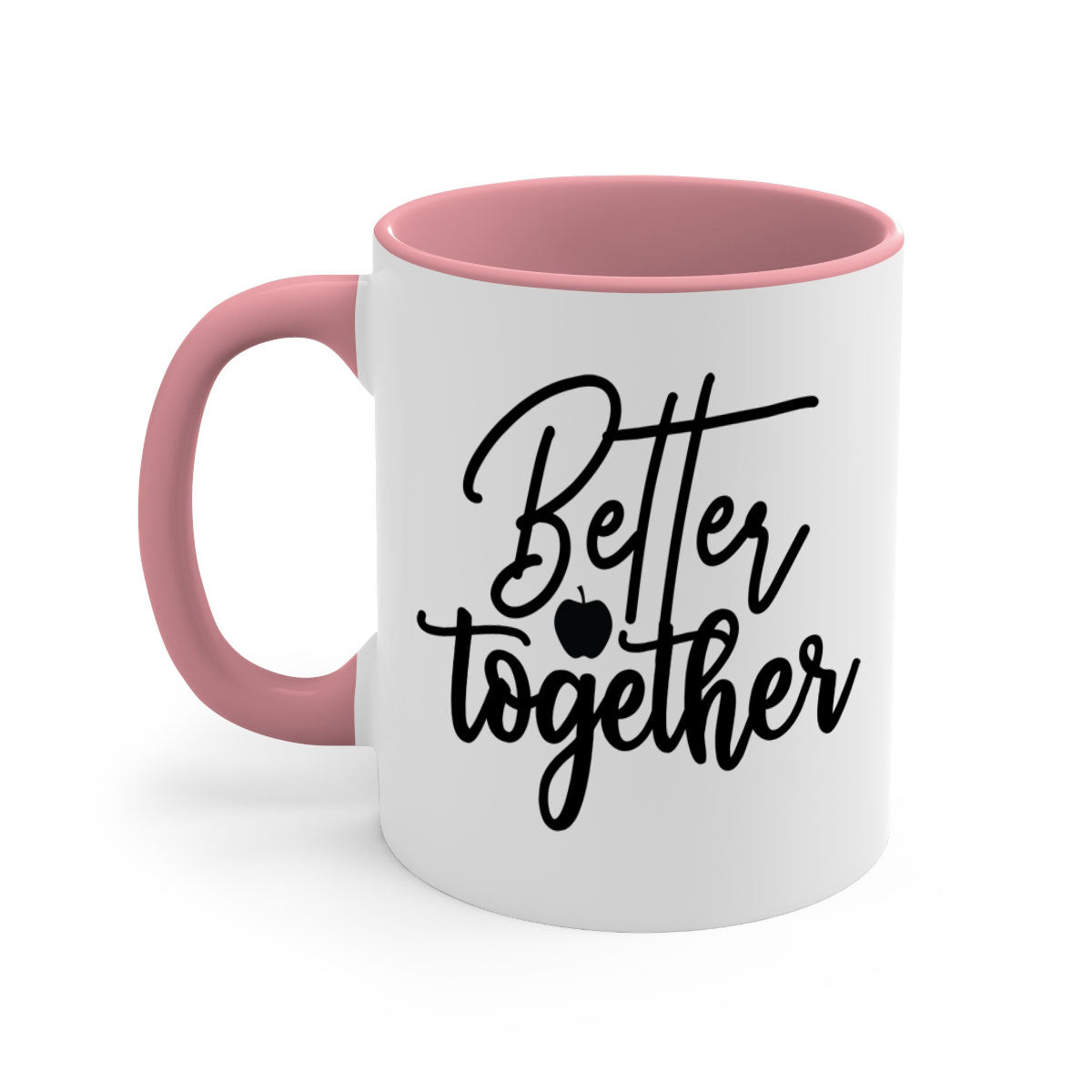 Better Together 1# Kitchen Mug featuring a glossy finish, colored handle, and interior in five vibrant colors.