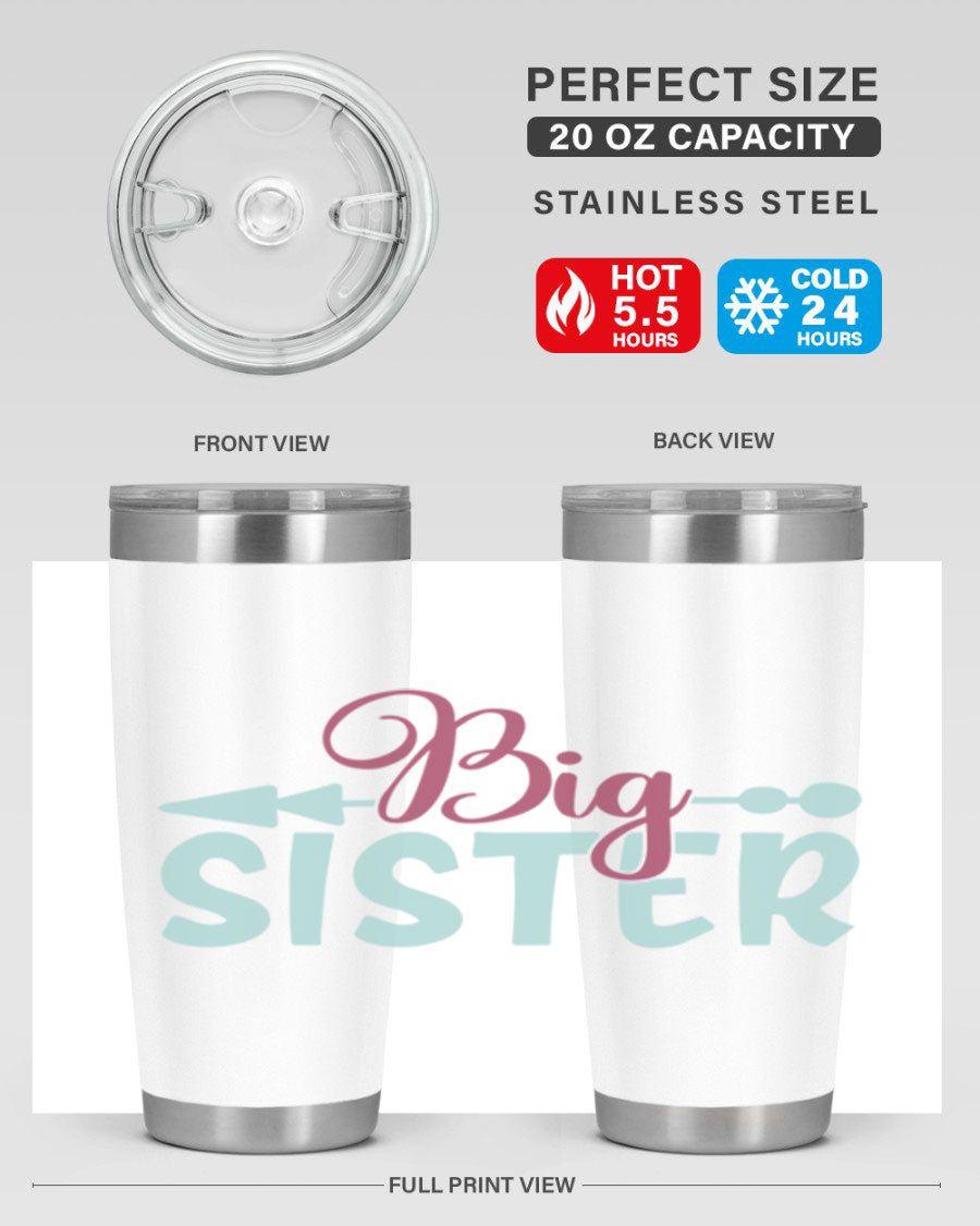 Big Sister 71# Tumbler in stainless steel with a stylish design, perfect for hot and cold beverages.