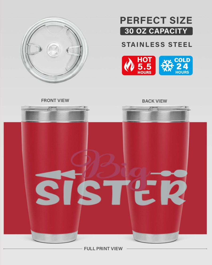 Big Sister 71# Tumbler in stainless steel with a stylish design, perfect for hot and cold beverages.