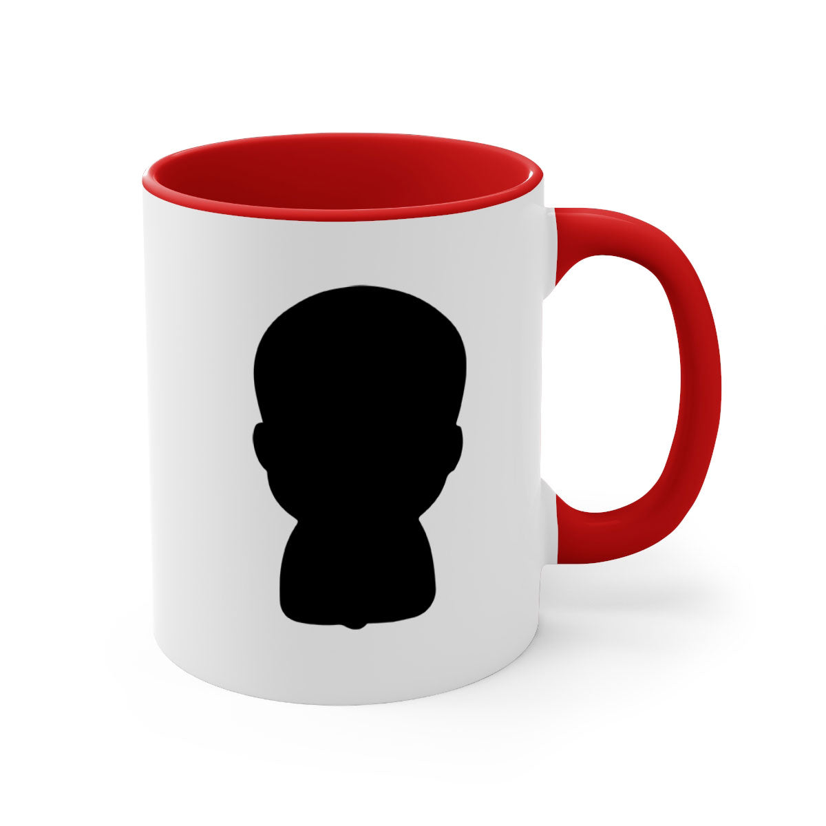 Black boy 17# Mug featuring a glossy finish with a colored handle and interior, available in multiple colors and sizes.