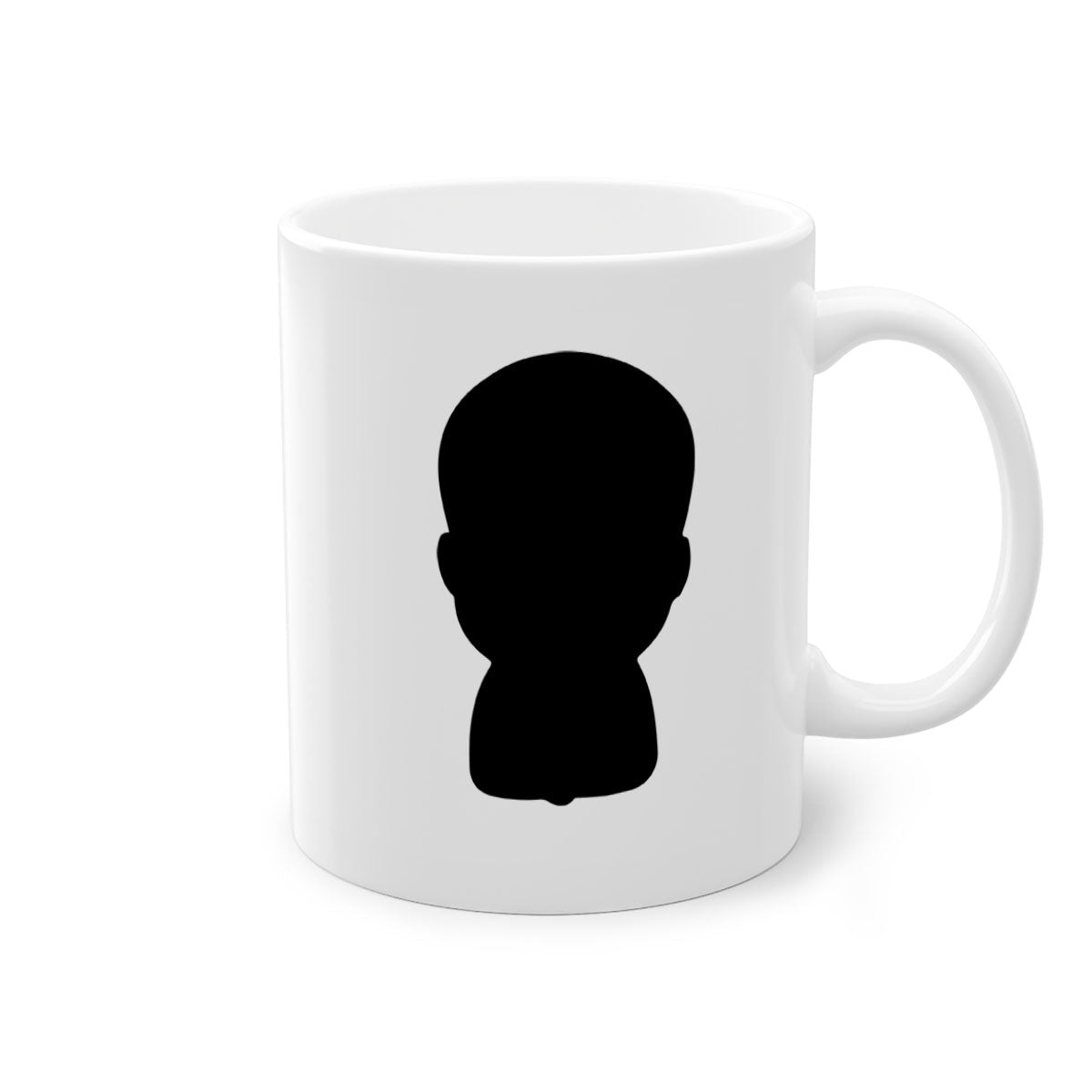 Black boy 17# Mug featuring a glossy finish with a colored handle and interior, available in multiple colors and sizes.