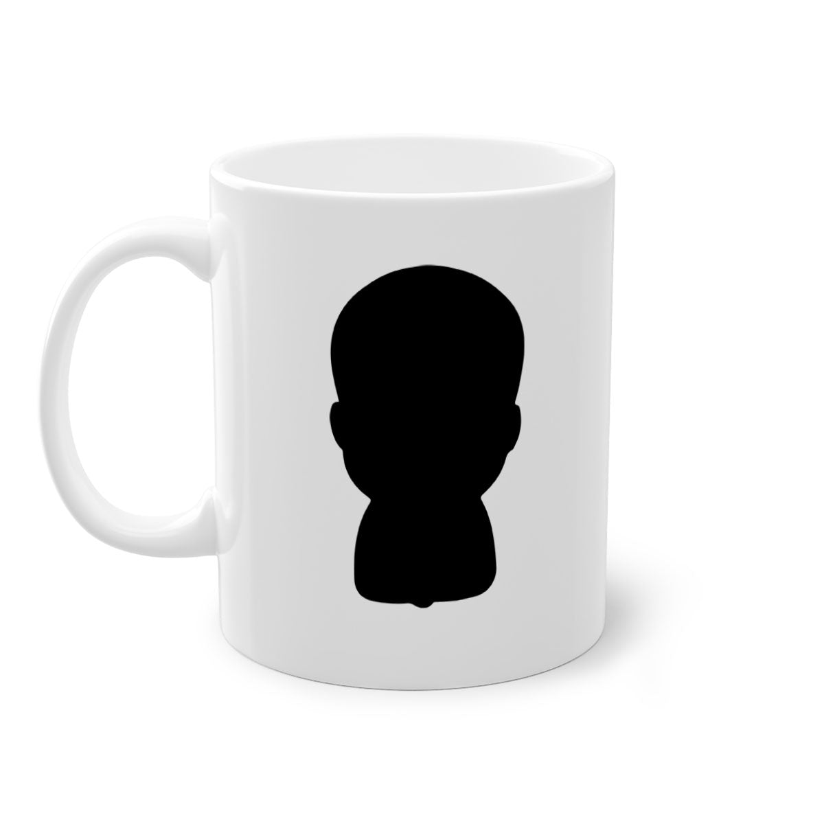 Black boy 17# Mug featuring a glossy finish with a colored handle and interior, available in multiple colors and sizes.