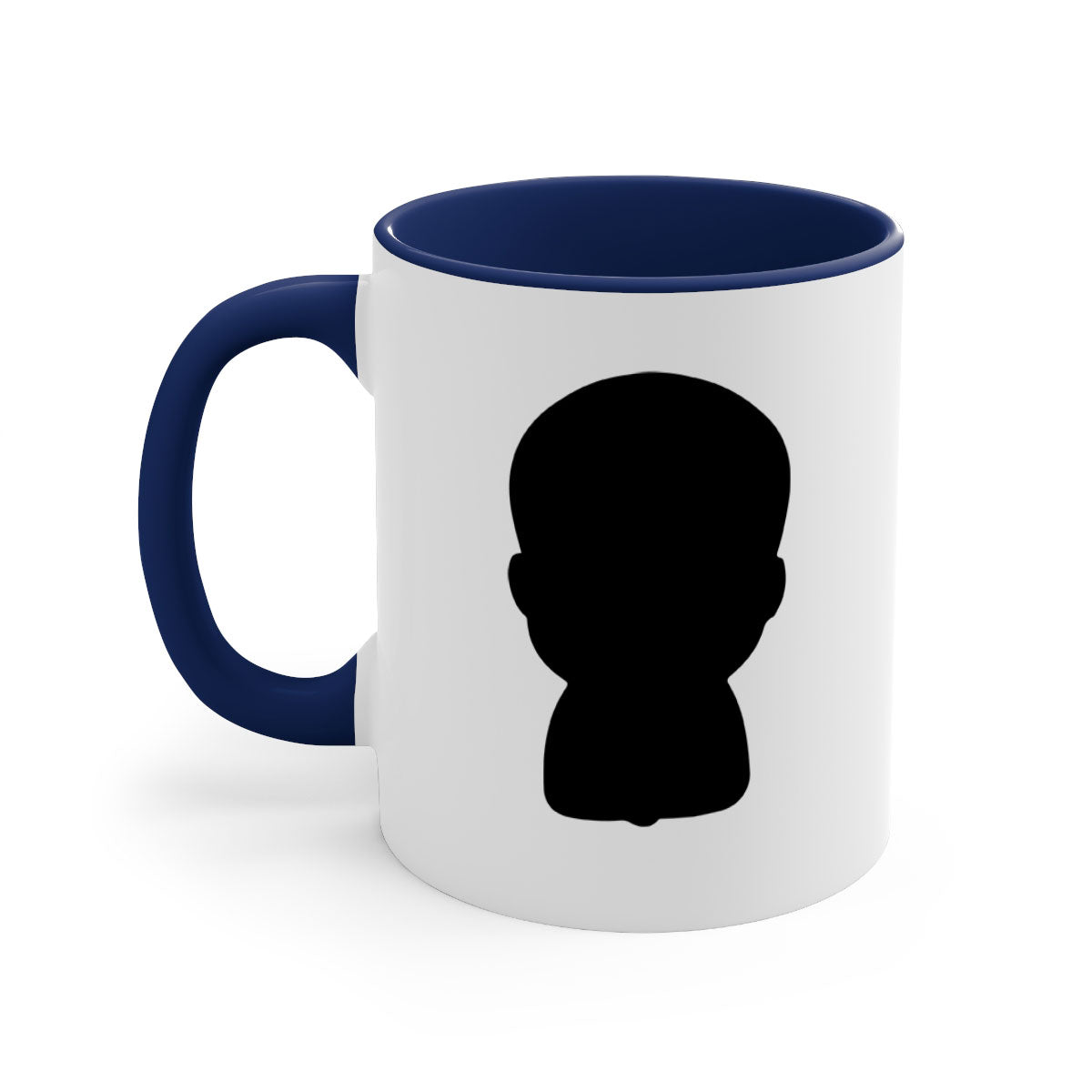 Black boy 17# Mug featuring a glossy finish with a colored handle and interior, available in multiple colors and sizes.