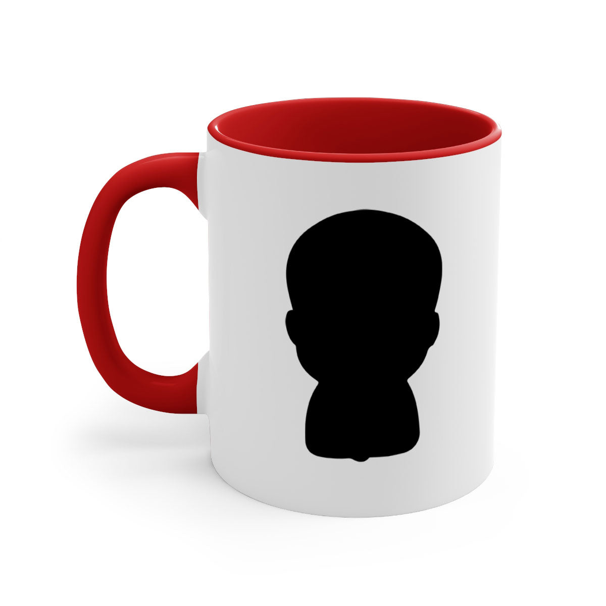 Black boy 17# Mug featuring a glossy finish with a colored handle and interior, available in multiple colors and sizes.