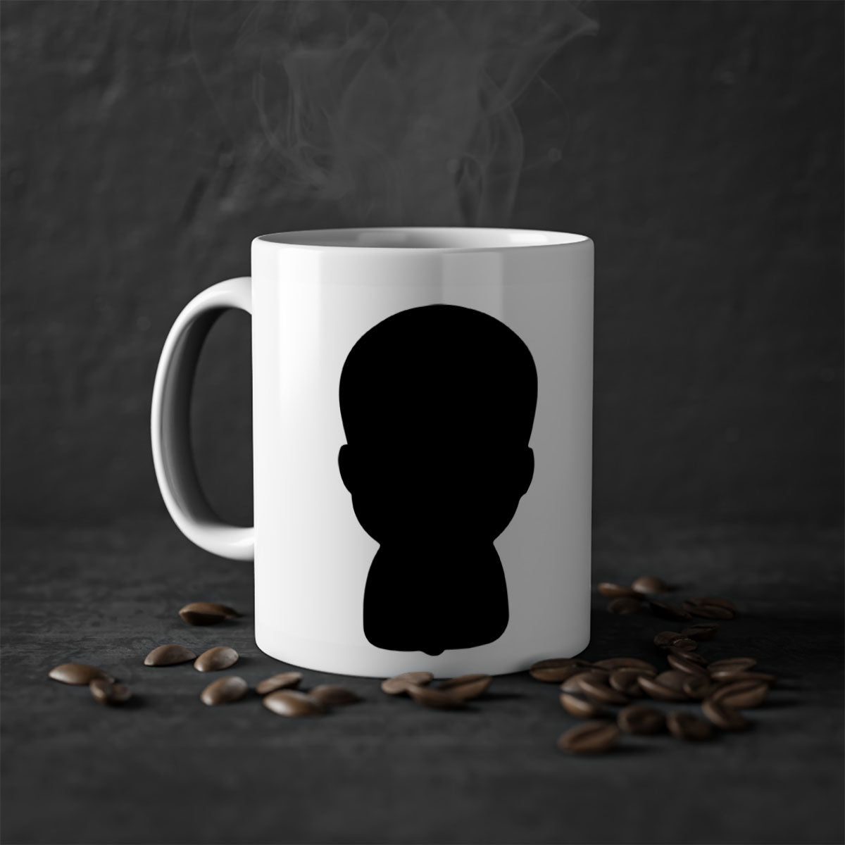 Black boy 17# Mug featuring a glossy finish with a colored handle and interior, available in multiple colors and sizes.