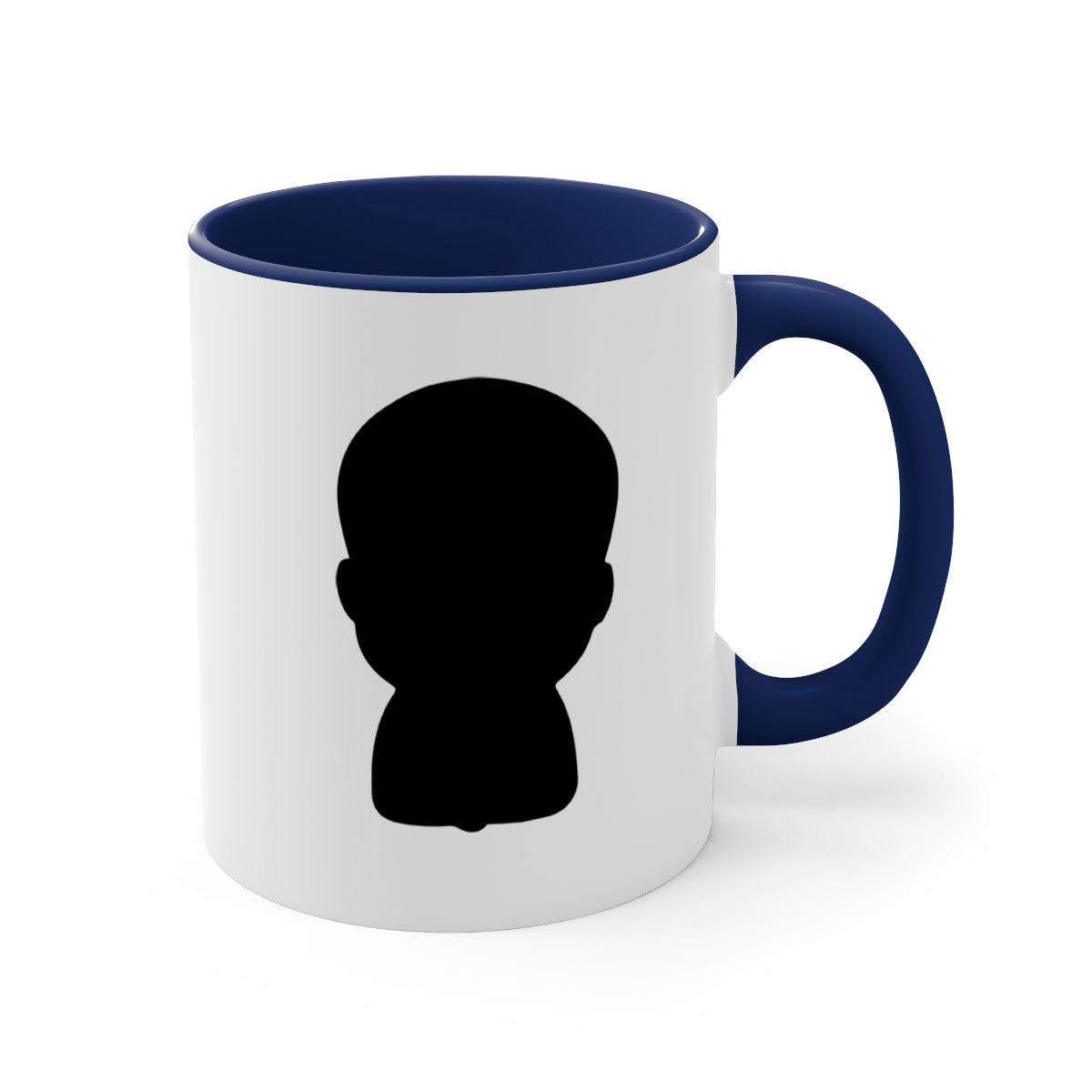 Black boy 17# Mug featuring a glossy finish with a colored handle and interior, available in multiple colors and sizes.