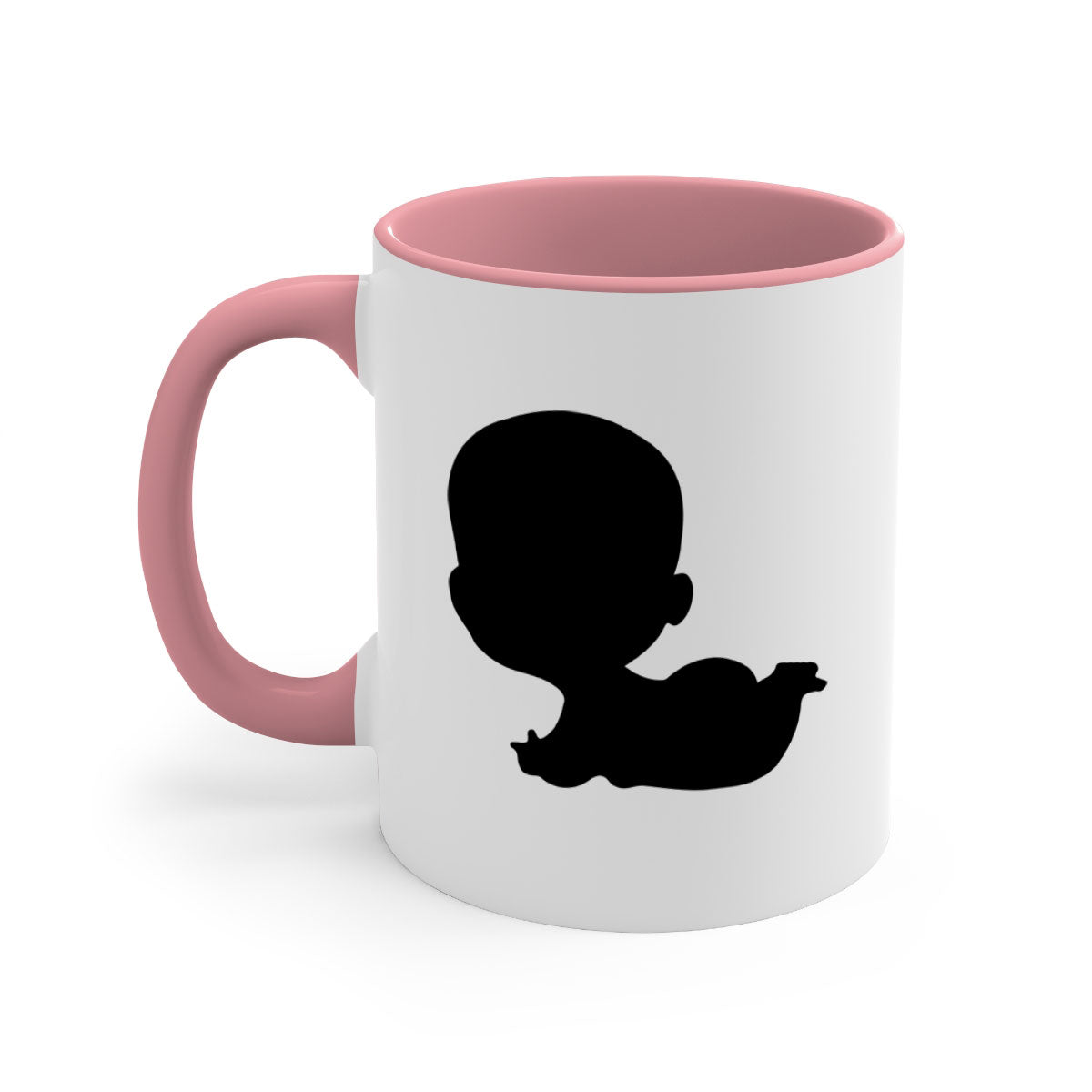 Black boy 19# Mug featuring a glossy finish with a colored handle and interior, available in multiple colors and sizes.