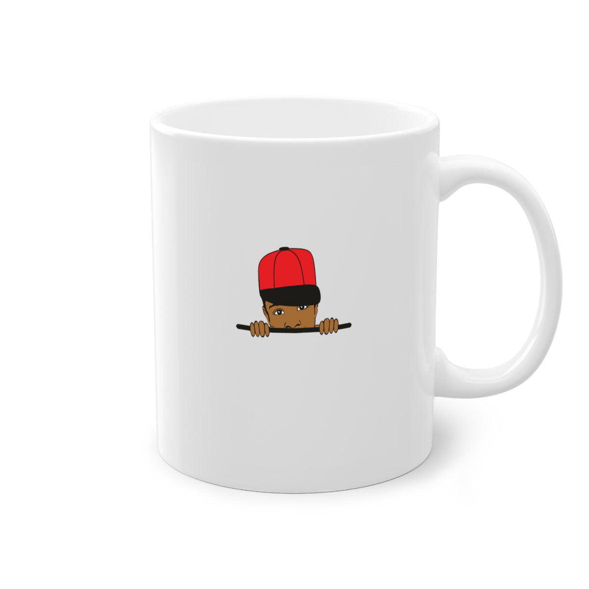 Black Boy 3# Mug featuring a glossy finish with a colored handle and interior, available in multiple colors.