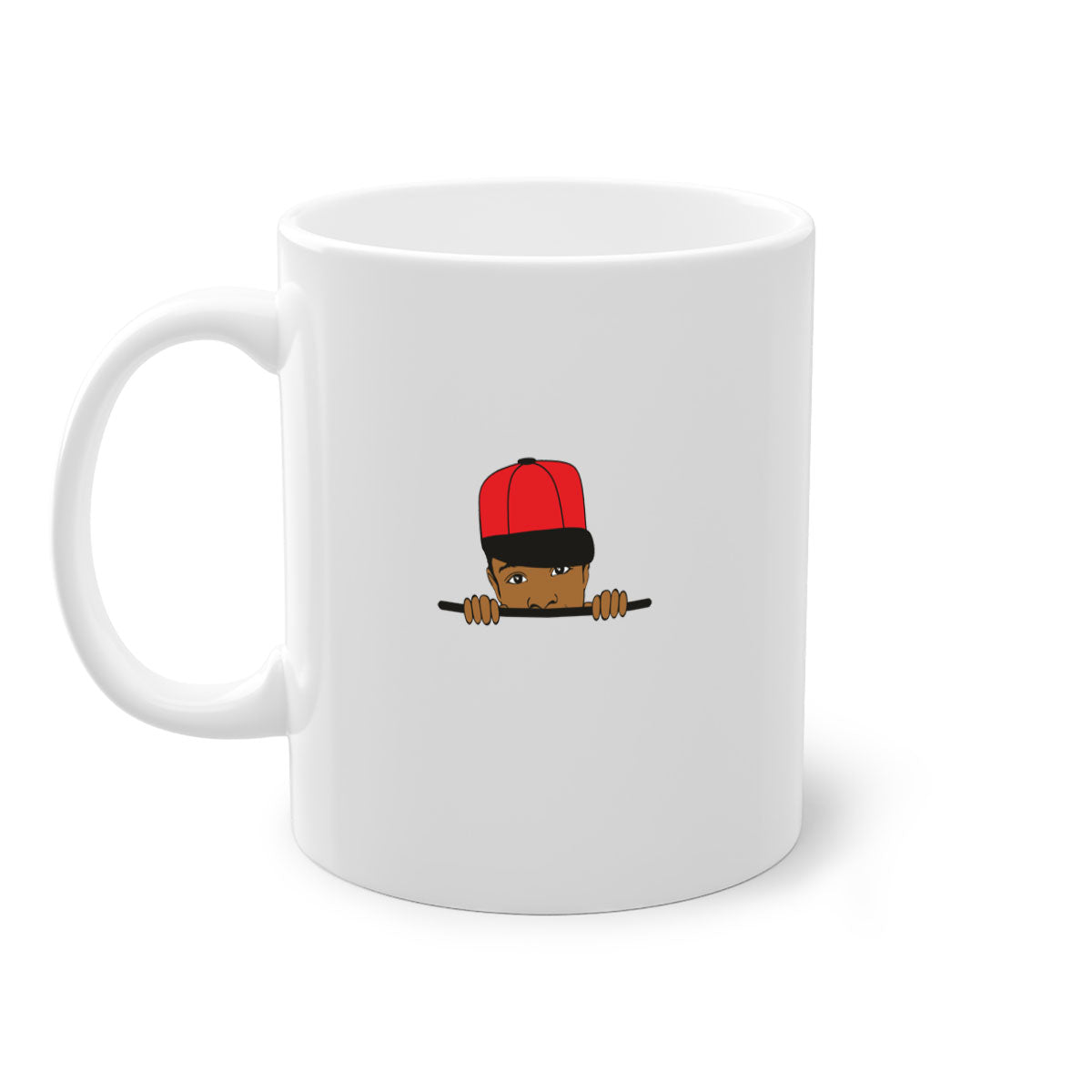 Black Boy 3# Mug featuring a glossy finish with a colored handle and interior, available in multiple colors.