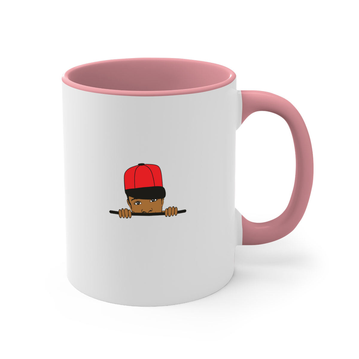 Black Boy 3# Mug featuring a glossy finish with a colored handle and interior, available in multiple colors.