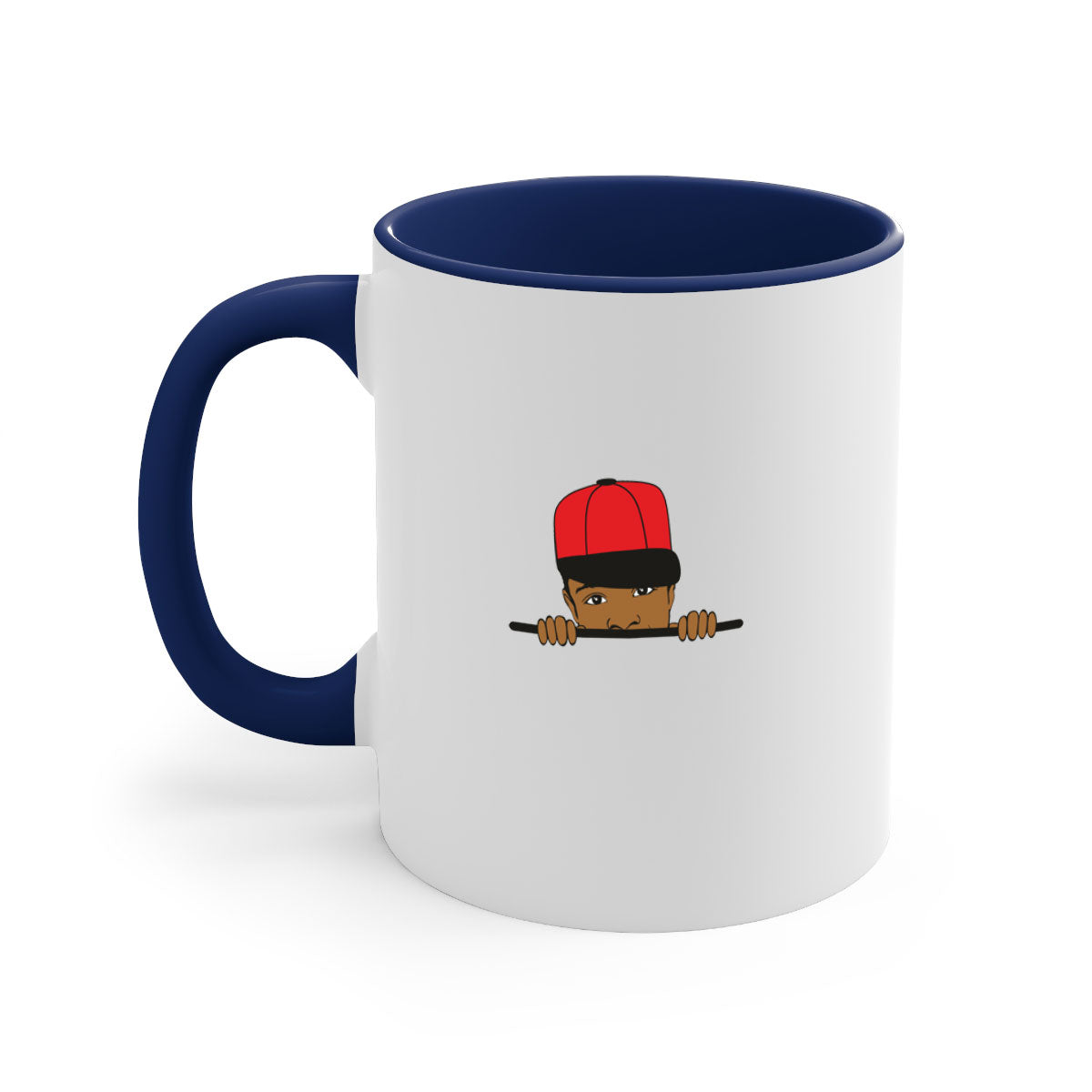 Black Boy 3# Mug featuring a glossy finish with a colored handle and interior, available in multiple colors.