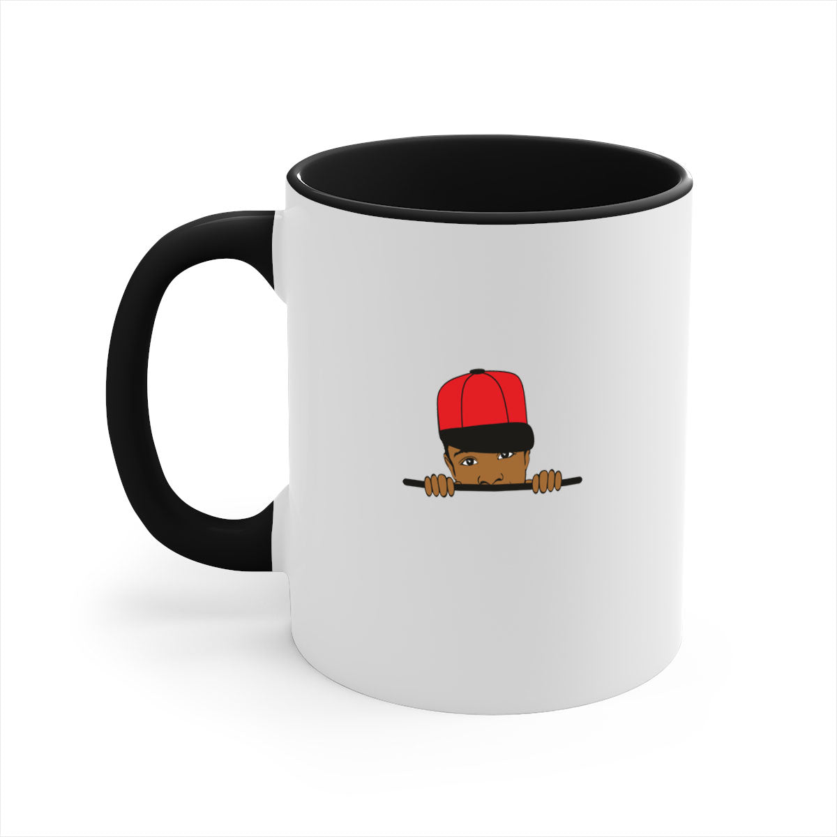 Black Boy 3# Mug featuring a glossy finish with a colored handle and interior, available in multiple colors.