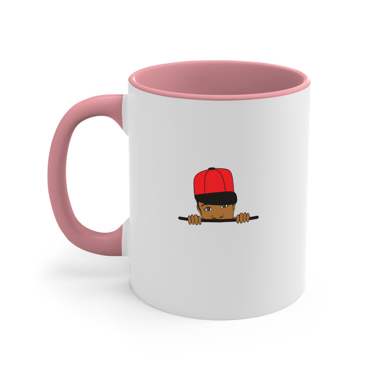 Black Boy 3# Mug featuring a glossy finish with a colored handle and interior, available in multiple colors.