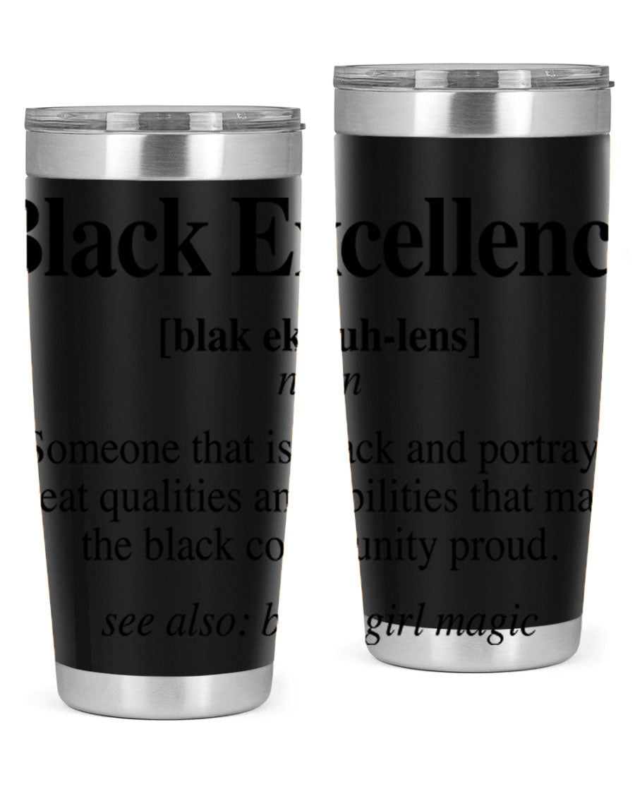 Black Excellence Definition Cotton Tank featuring empowering phrases, perfect for casual wear.