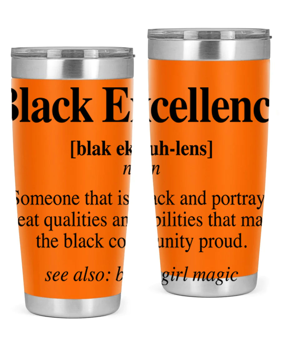 Black Excellence Definition Cotton Tank featuring empowering phrases, perfect for casual wear.