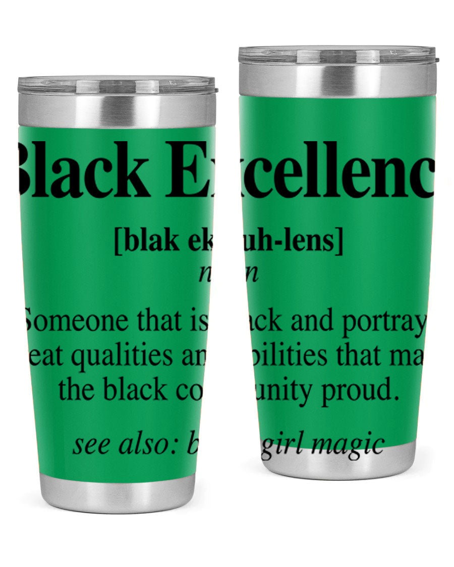 Black Excellence Definition Cotton Tank featuring empowering phrases, perfect for casual wear.