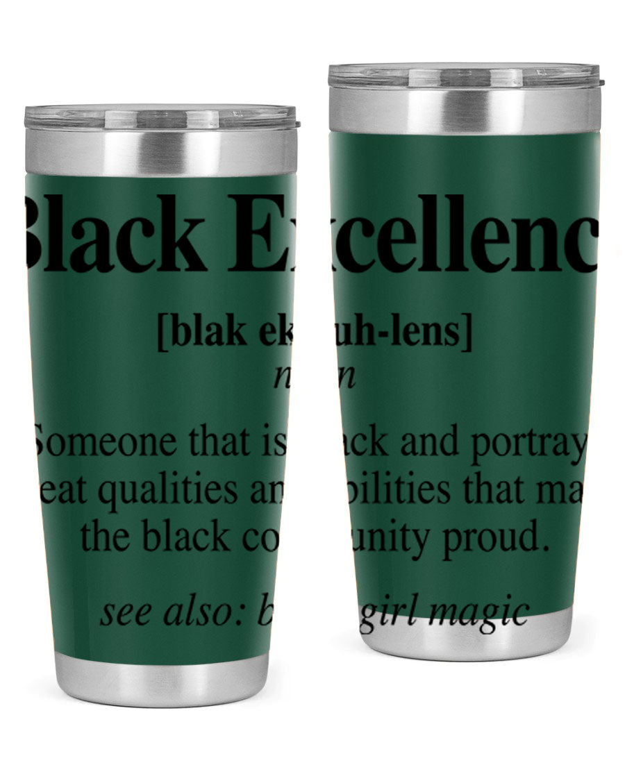 Black Excellence Definition Cotton Tank featuring empowering phrases, perfect for casual wear.