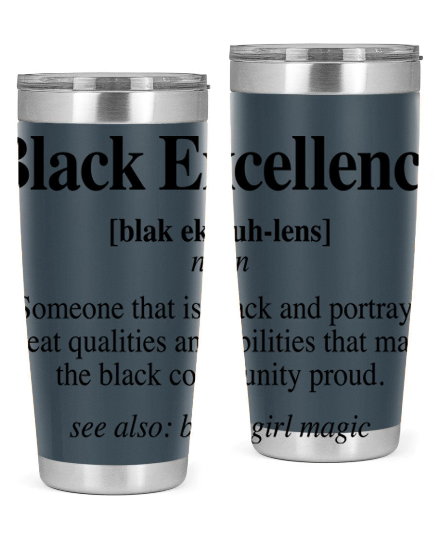 Black Excellence Definition Cotton Tank featuring empowering phrases, perfect for casual wear.