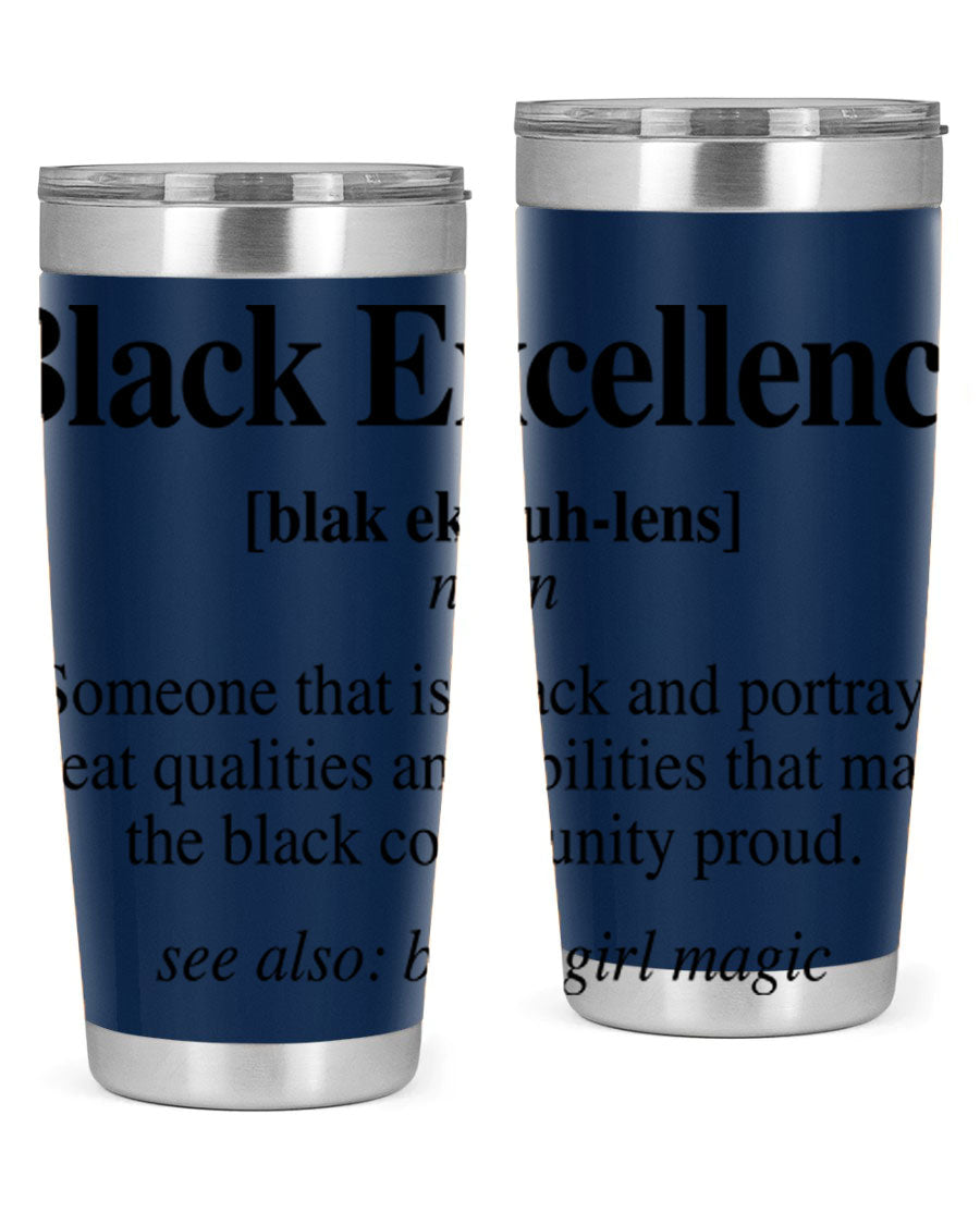 Black Excellence Definition Cotton Tank featuring empowering phrases, perfect for casual wear.