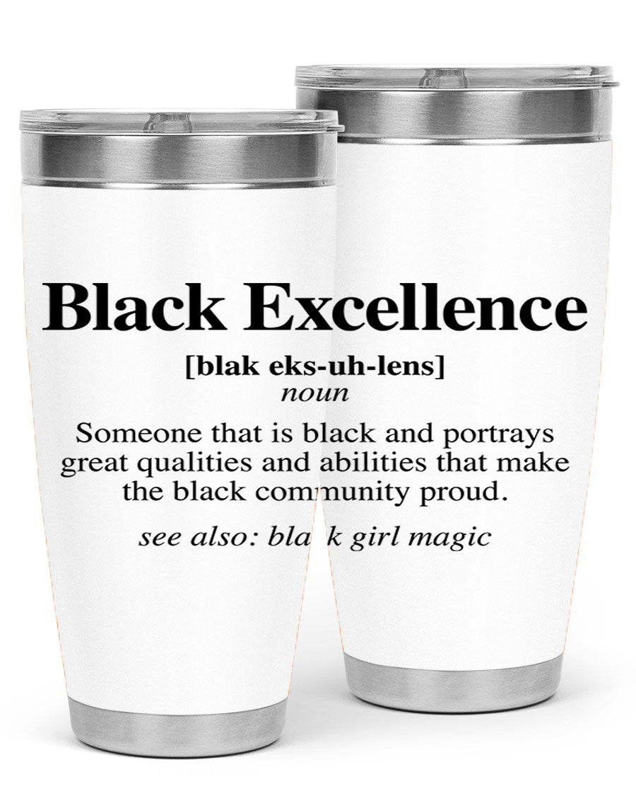 Black Excellence Definition Cotton Tank featuring empowering phrases, perfect for casual wear.