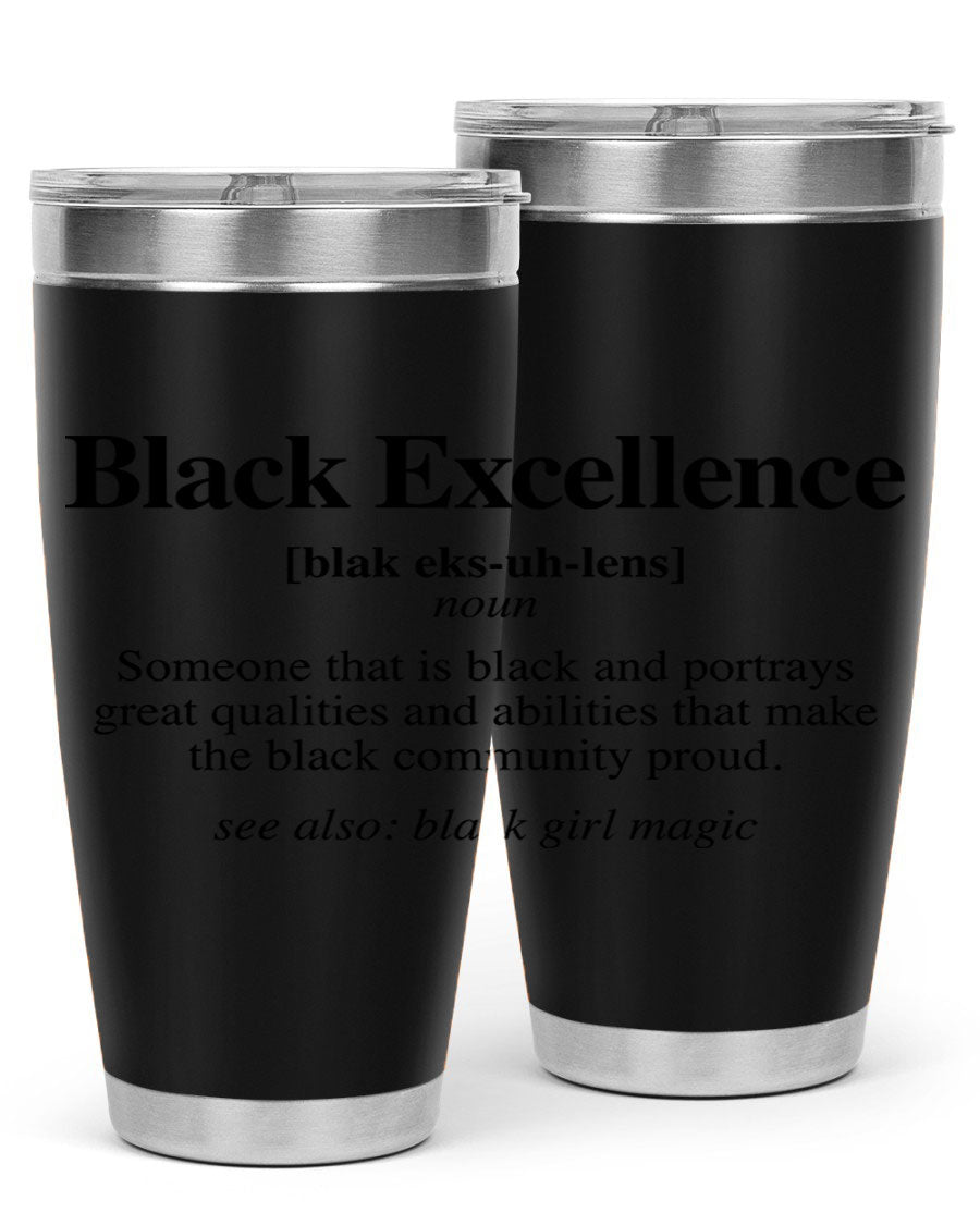 Black Excellence Definition Cotton Tank featuring empowering phrases, perfect for casual wear.