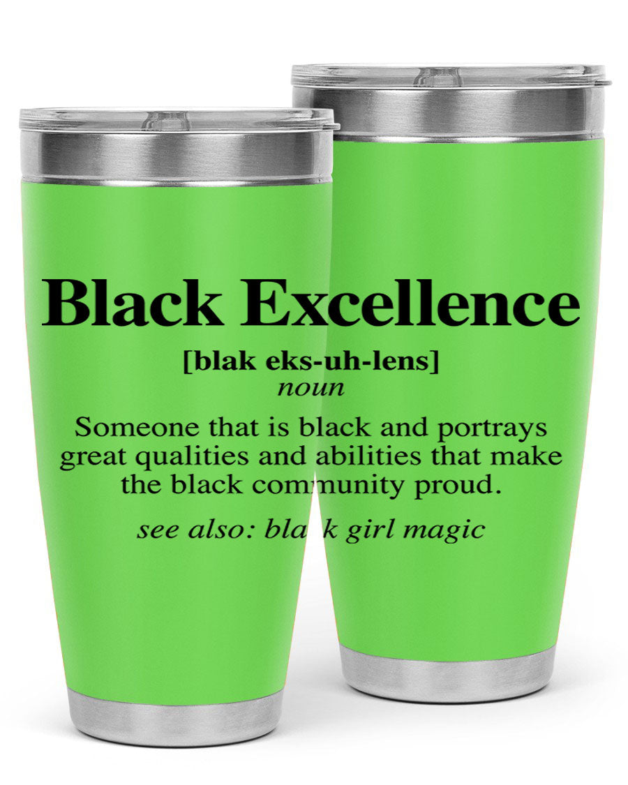 Black Excellence Definition Cotton Tank featuring empowering phrases, perfect for casual wear.