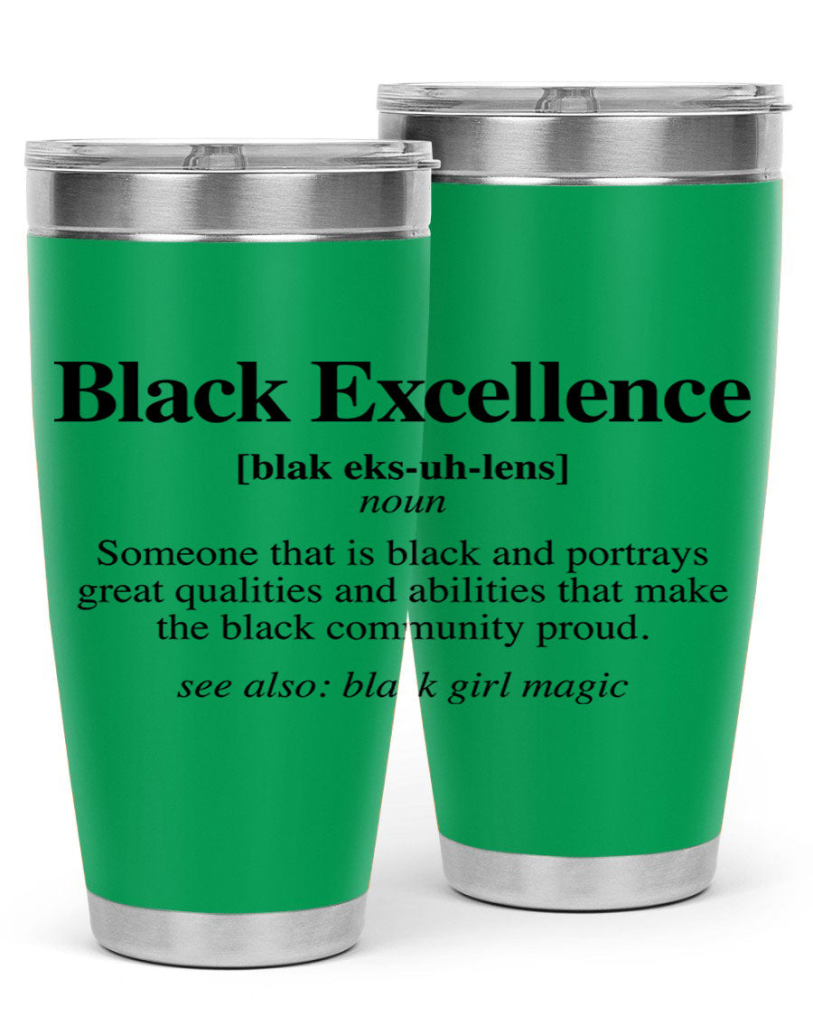 Black Excellence Definition Cotton Tank featuring empowering phrases, perfect for casual wear.