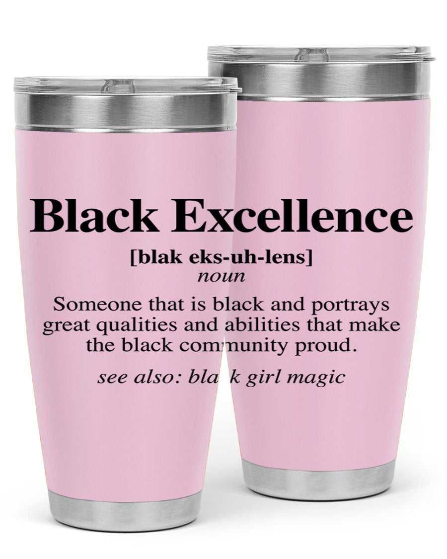 Black Excellence Definition Cotton Tank featuring empowering phrases, perfect for casual wear.