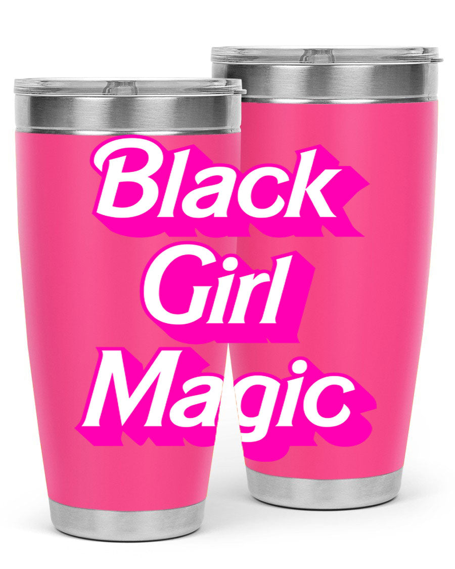 Black Girl Magic cotton tank top featuring empowering phrases, perfect for casual wear and celebrating black culture.