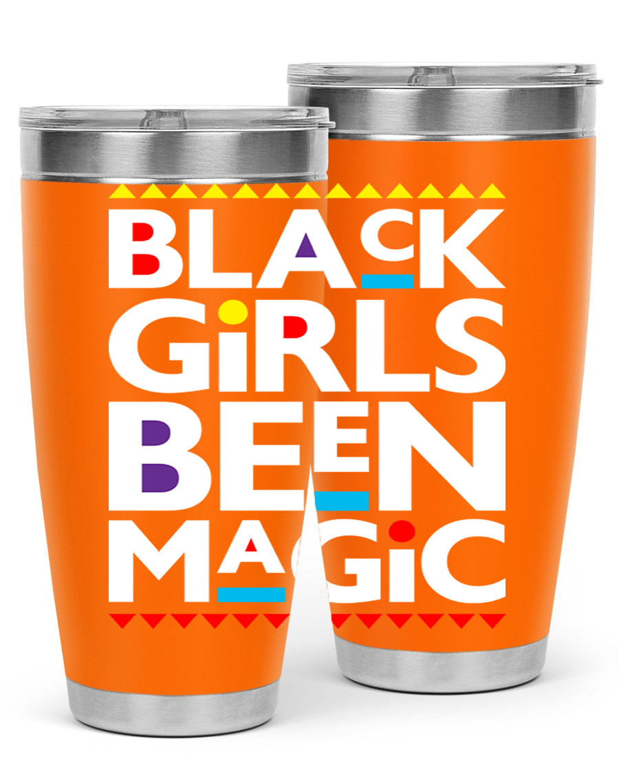 Black Girls Been Magic Cotton Tank showcasing bold lettering and stylish design, perfect for casual wear.