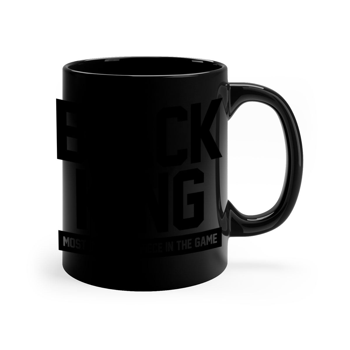 Black King 199# Mug with colored handle and glossy finish, available in multiple colors and sizes.