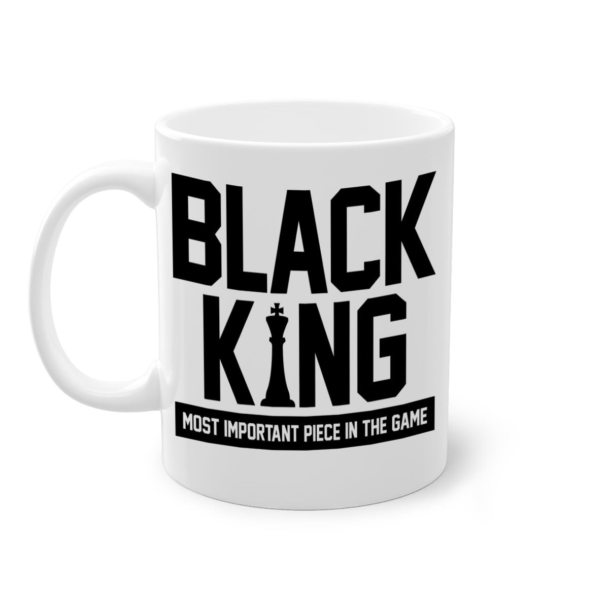 Black King 199# Mug with colored handle and glossy finish, available in multiple colors and sizes.