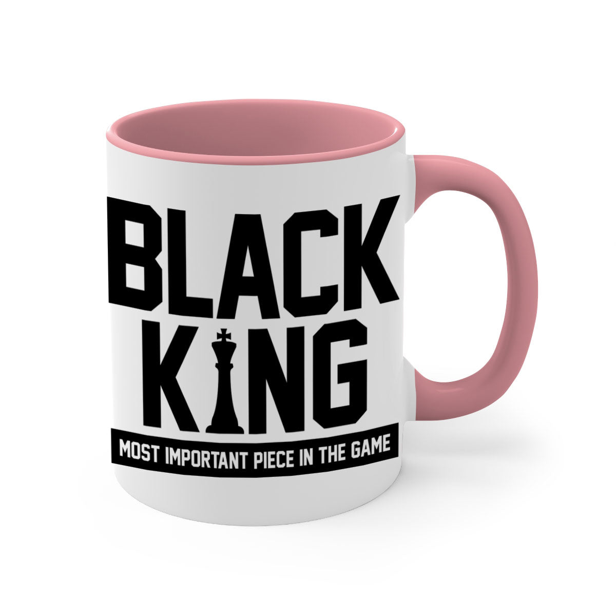 Black King 199# Mug with colored handle and glossy finish, available in multiple colors and sizes.