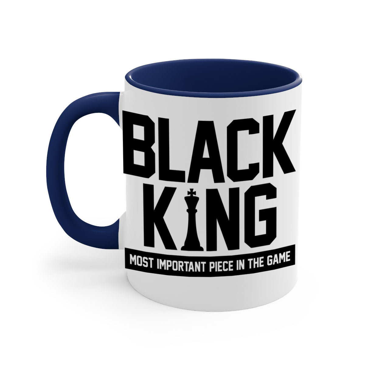 Black King 199# Mug with colored handle and glossy finish, available in multiple colors and sizes.