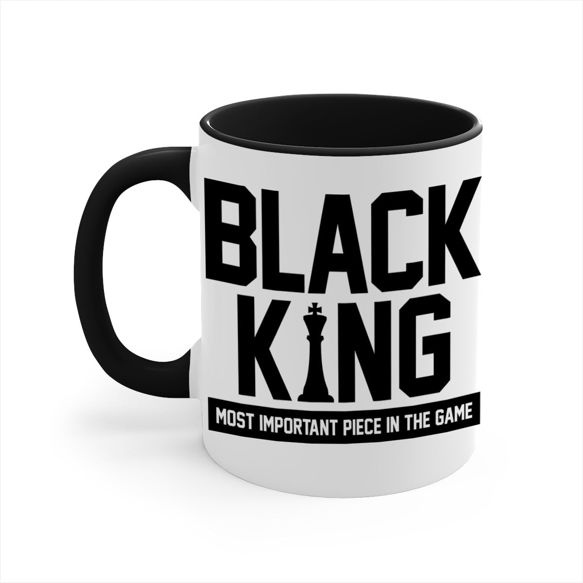 Black King 199# Mug with colored handle and glossy finish, available in multiple colors and sizes.