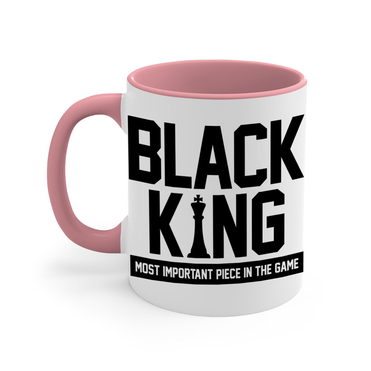 Black King 199# Mug with colored handle and glossy finish, available in multiple colors and sizes.