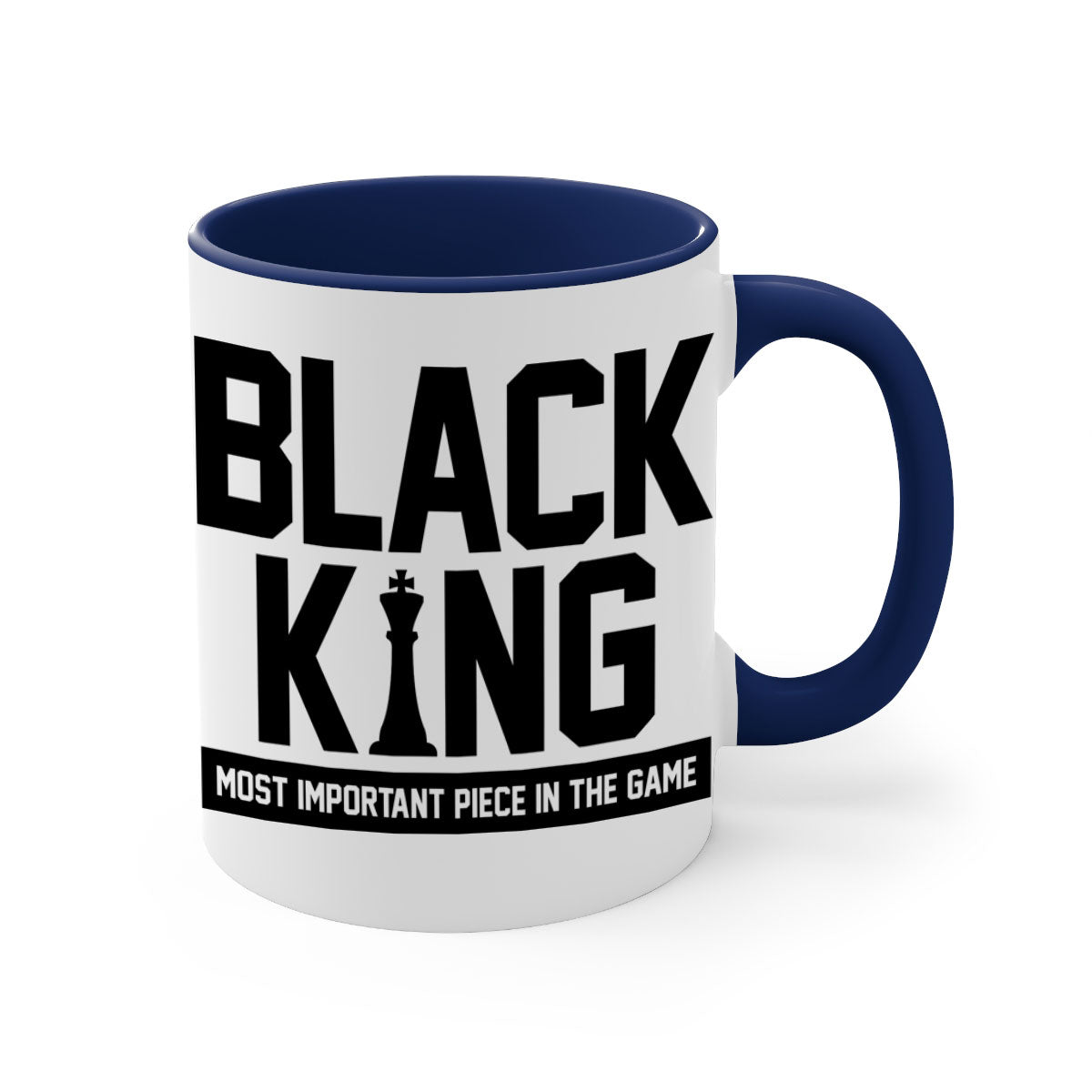 Black King 199# Mug with colored handle and glossy finish, available in multiple colors and sizes.