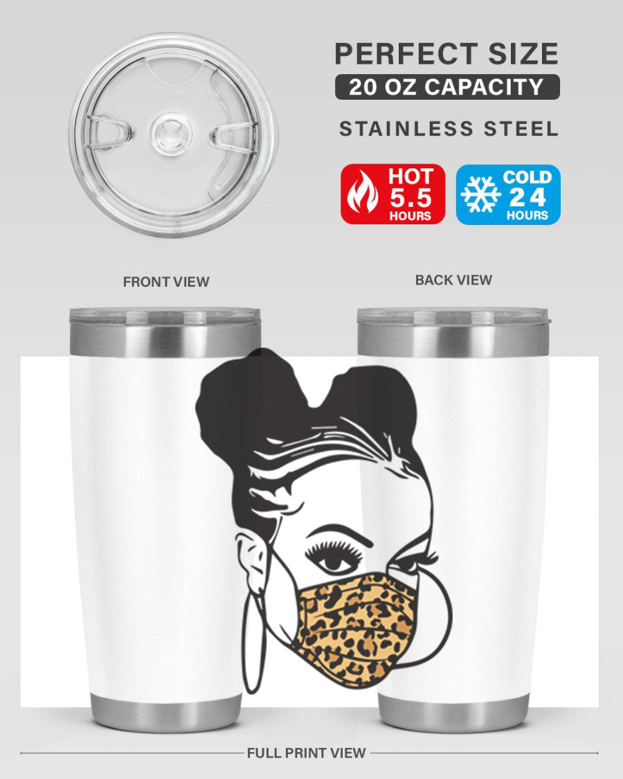 Black Nurse 20oz and 30oz Tumblers featuring double wall vacuum stainless steel design, perfect for keeping drinks hot or cold.