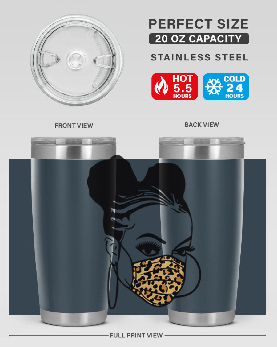 Black Nurse 20oz and 30oz Tumblers featuring double wall vacuum stainless steel design, perfect for keeping drinks hot or cold.