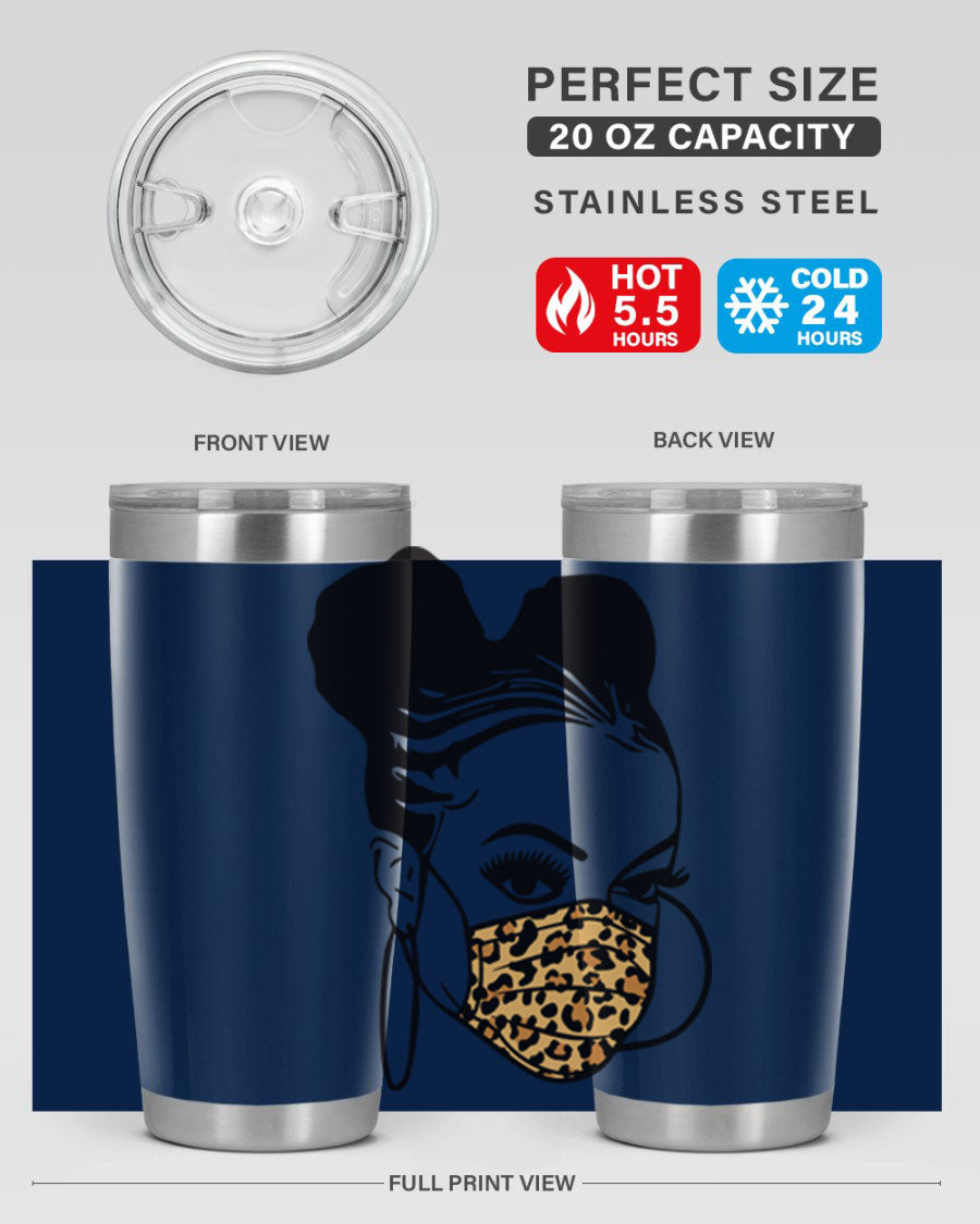 Black Nurse 20oz and 30oz Tumblers featuring double wall vacuum stainless steel design, perfect for keeping drinks hot or cold.