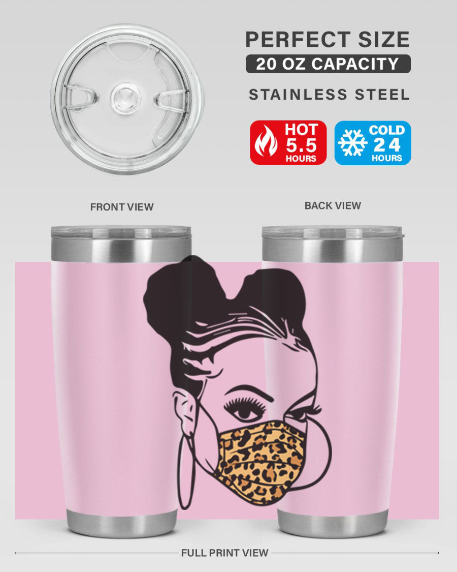 Black Nurse 20oz and 30oz Tumblers featuring double wall vacuum stainless steel design, perfect for keeping drinks hot or cold.