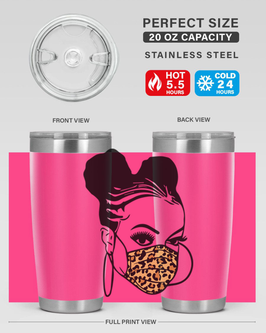 Black Nurse 20oz and 30oz Tumblers featuring double wall vacuum stainless steel design, perfect for keeping drinks hot or cold.